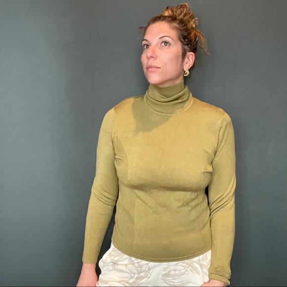 Vintage 1990’s Carlisle Green Long Sleeve Top - Picture 4 of 14